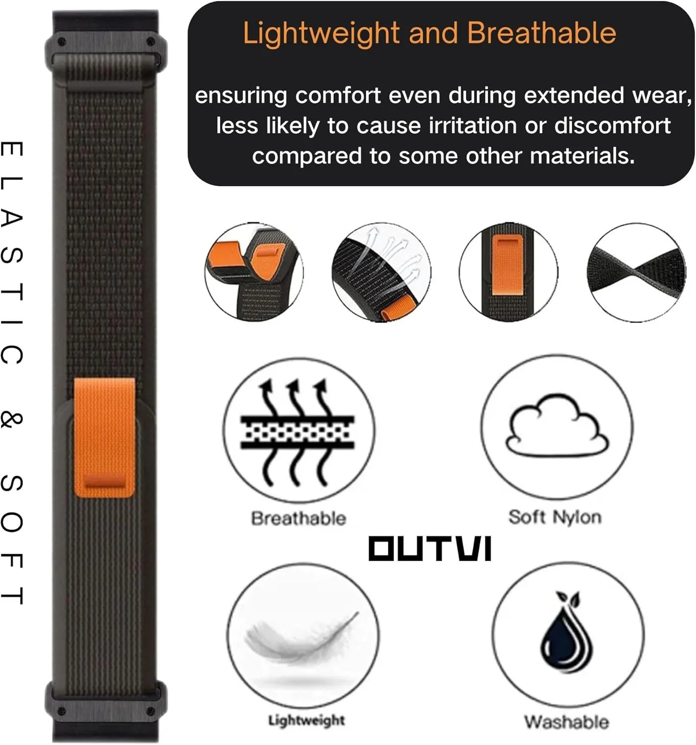 22mm watch band for garmin fenix 7 fenix 6 pro solar fenix 5 quick release nylon watch strap for garmin instinct 2 solar forerunner 965 955 945 epix 2 pro