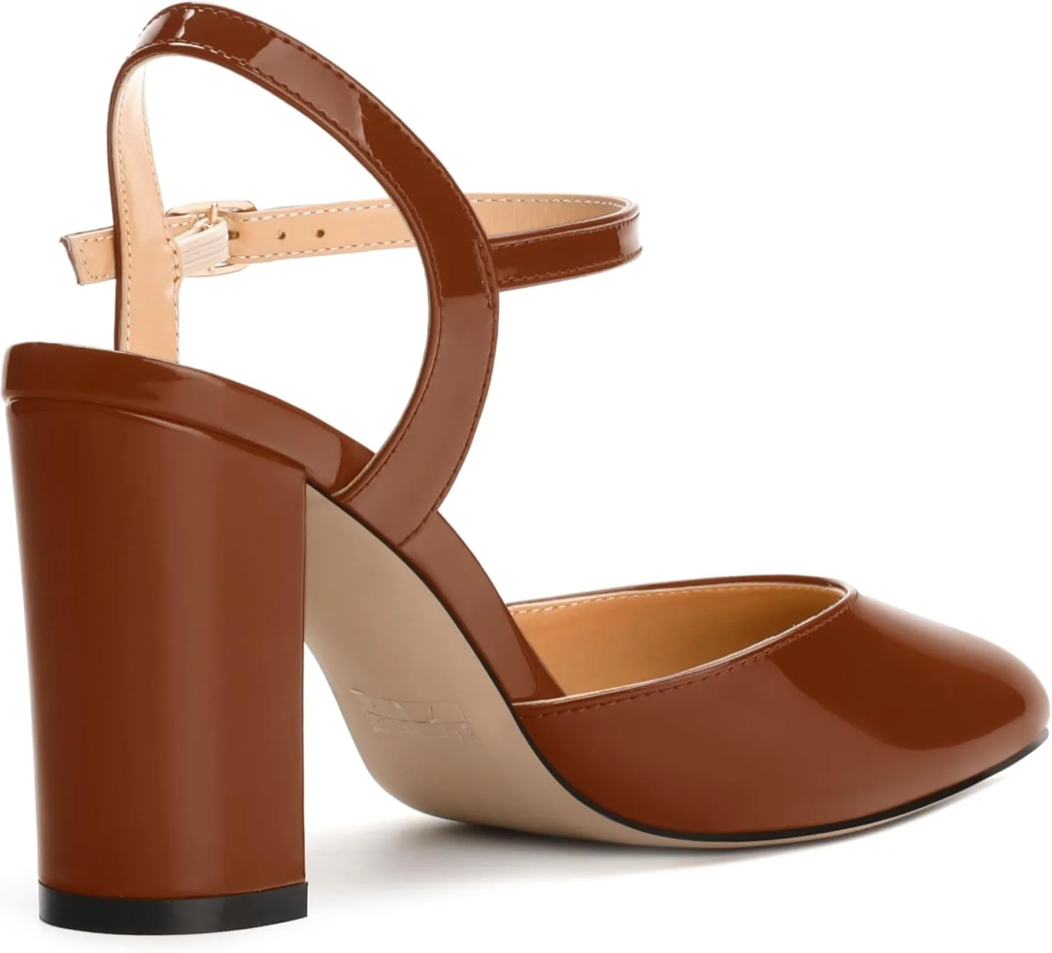 3-Inch Chunky Heels for Women, Round Toe Block High Heels Women's Pumps for Wedding, Party, Dress Shoes