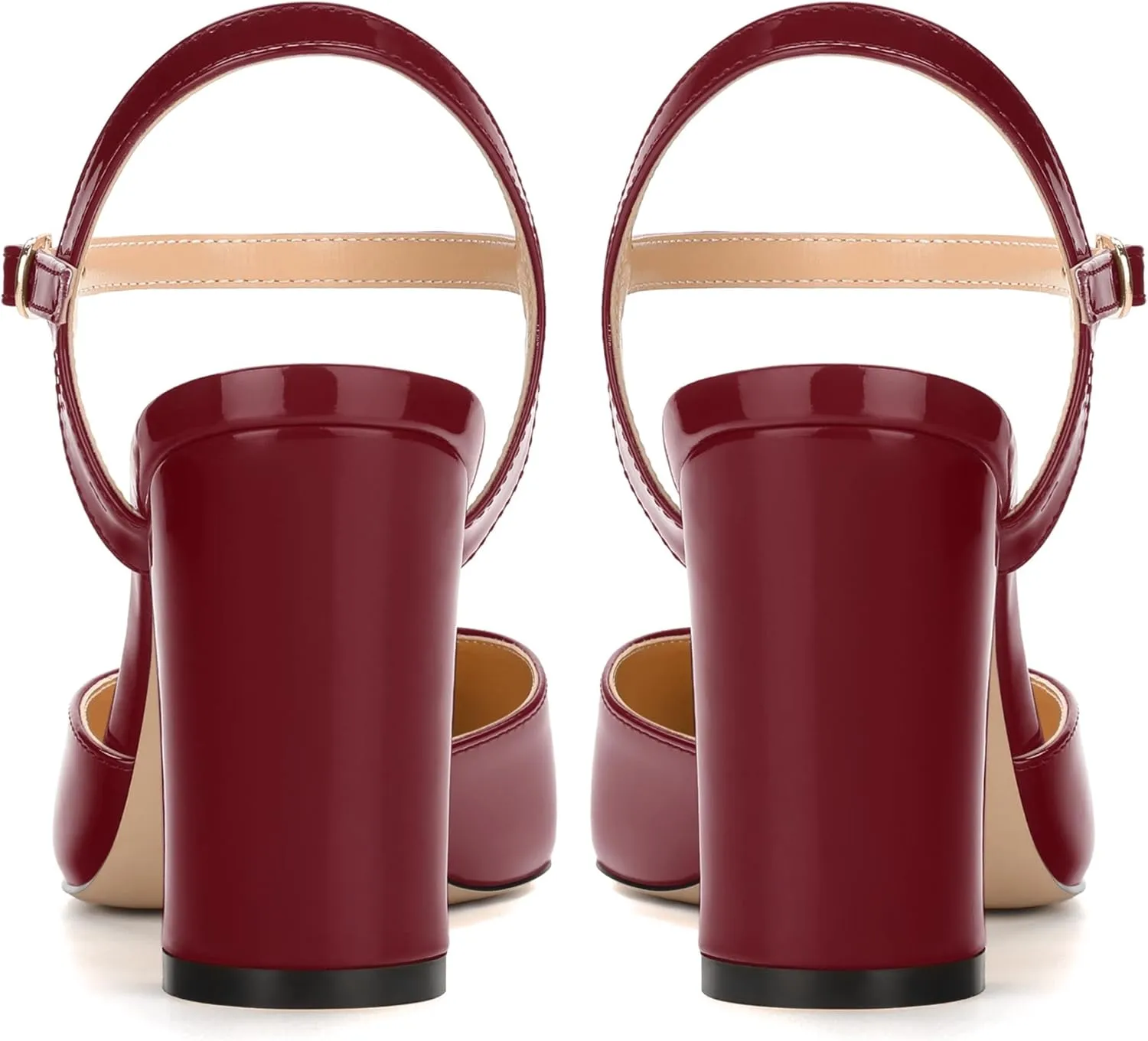 3-Inch Chunky Heels for Women, Round Toe Block High Heels Women's Pumps for Wedding, Party, Dress Shoes