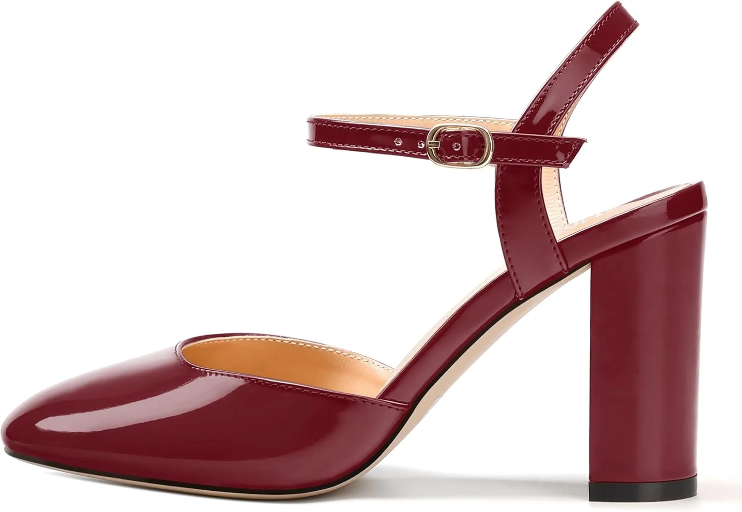 3-Inch Chunky Heels for Women, Round Toe Block High Heels Women's Pumps for Wedding, Party, Dress Shoes