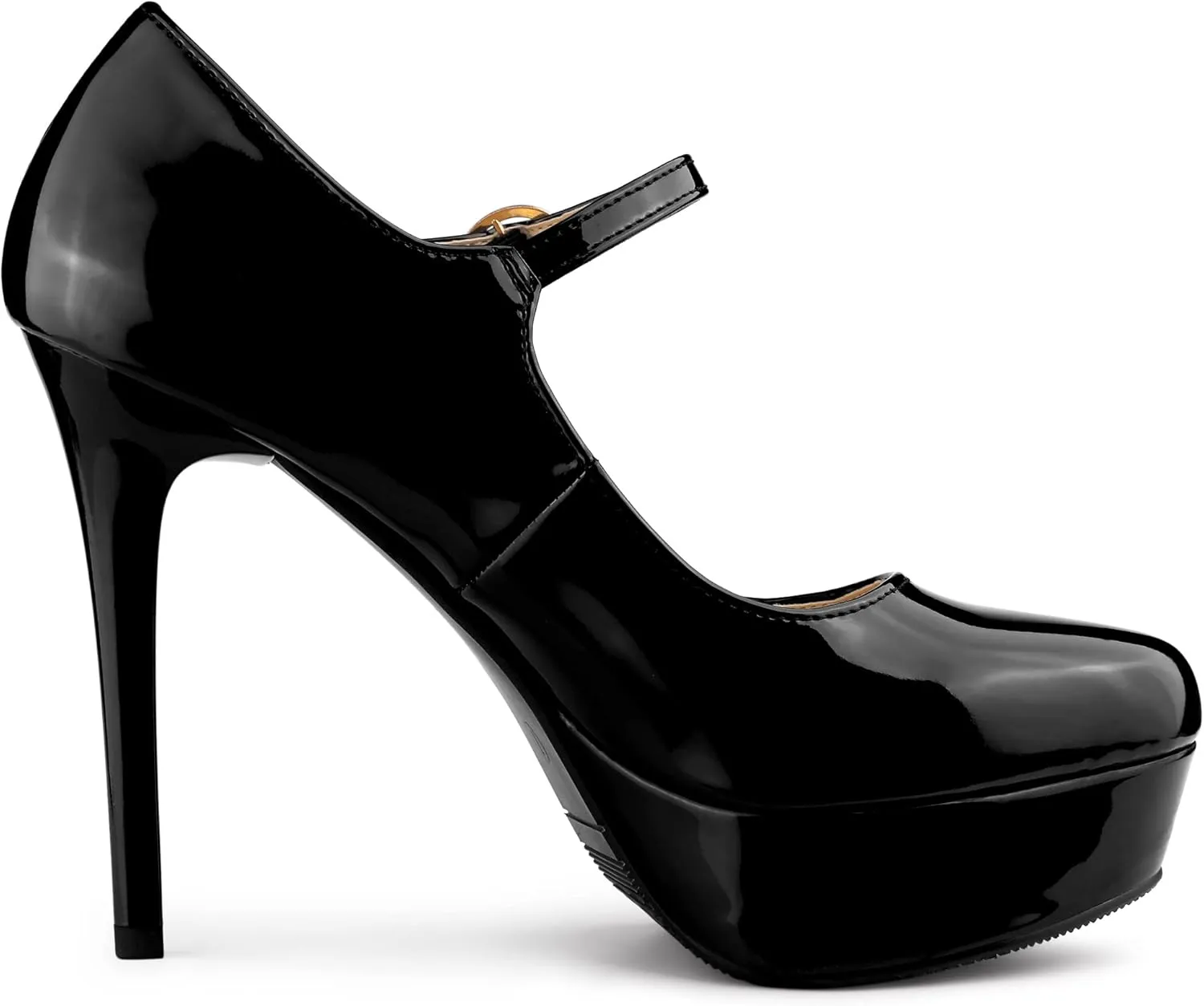 Allegra K Women's Platform Mary Jane Pumps Ankle Strap Stiletto High Heels Dress Shoes