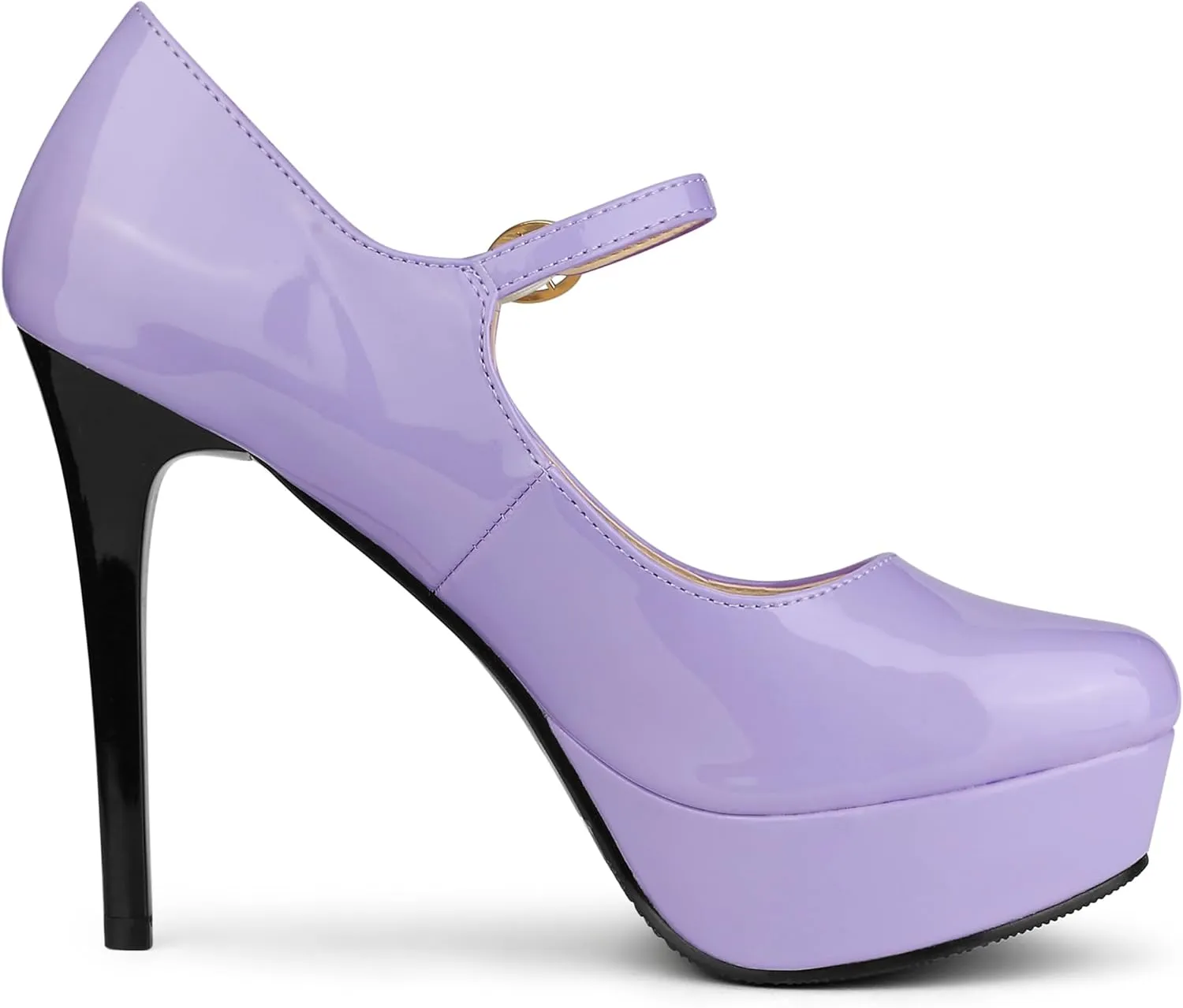Allegra K Women's Platform Mary Jane Pumps Ankle Strap Stiletto High Heels Dress Shoes