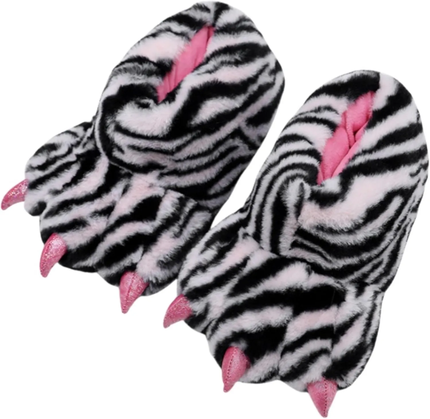 Animal Paw Slippers Bear Claw Slippers Cute Novelty Women Home Slippers Men Winter Fuzzy Paw Cotton Shoes