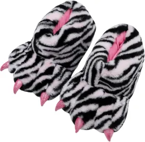 Animal Paw Slippers Bear Claw Slippers Cute Novelty Women Home Slippers Men Winter Fuzzy Paw Cotton Shoes
