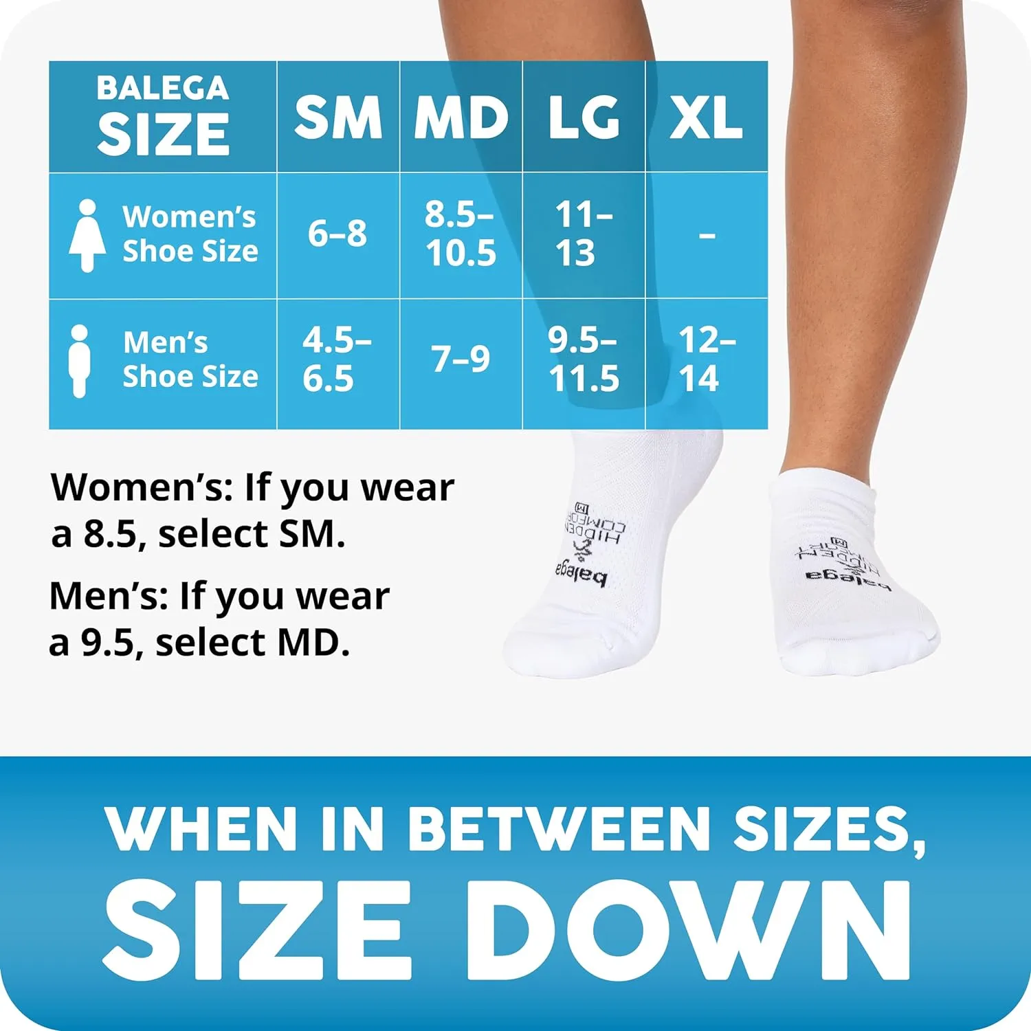 Balega Hidden Comfort Performance No Show Athletic Running Socks for Men and Women (3-Pack)