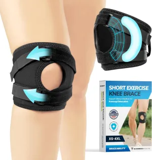 BraceAbility Patella Tracking Pain Knee Brace - Extra-Large Running, Exercise, Athletic Support Sleeve Stabilizer for Kneecap Dislocation, Tendonitis, Patellofemoral Pain, MCL/LCL Injuries (XL)