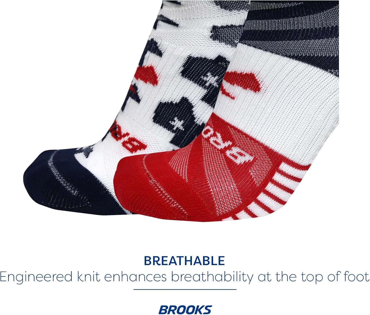 Brooks Ghost Lite No Show Socks I Performance Running, Comfort Fit with Arch Support for Men & Women (2-Pack Set)