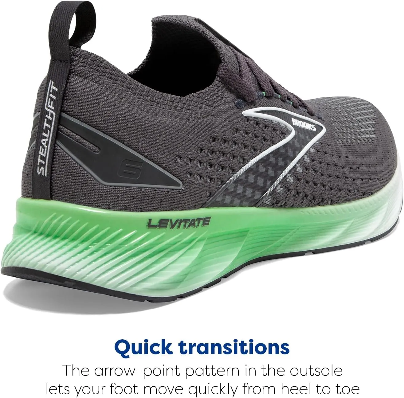 Brooks Men’s Levitate Stealthfit 6 Neutral Running Shoe