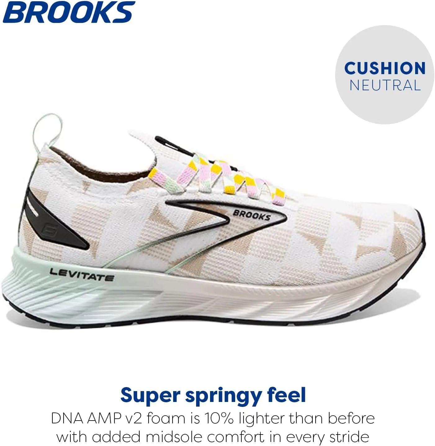 Brooks Men’s Levitate Stealthfit 6 Neutral Running Shoe