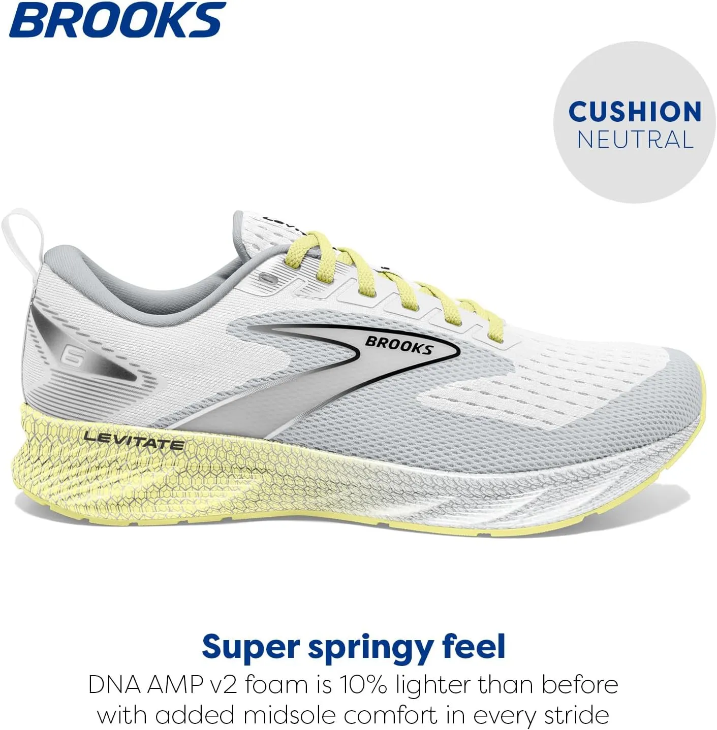 Brooks Women’s Levitate 6 Neutral Running Shoe