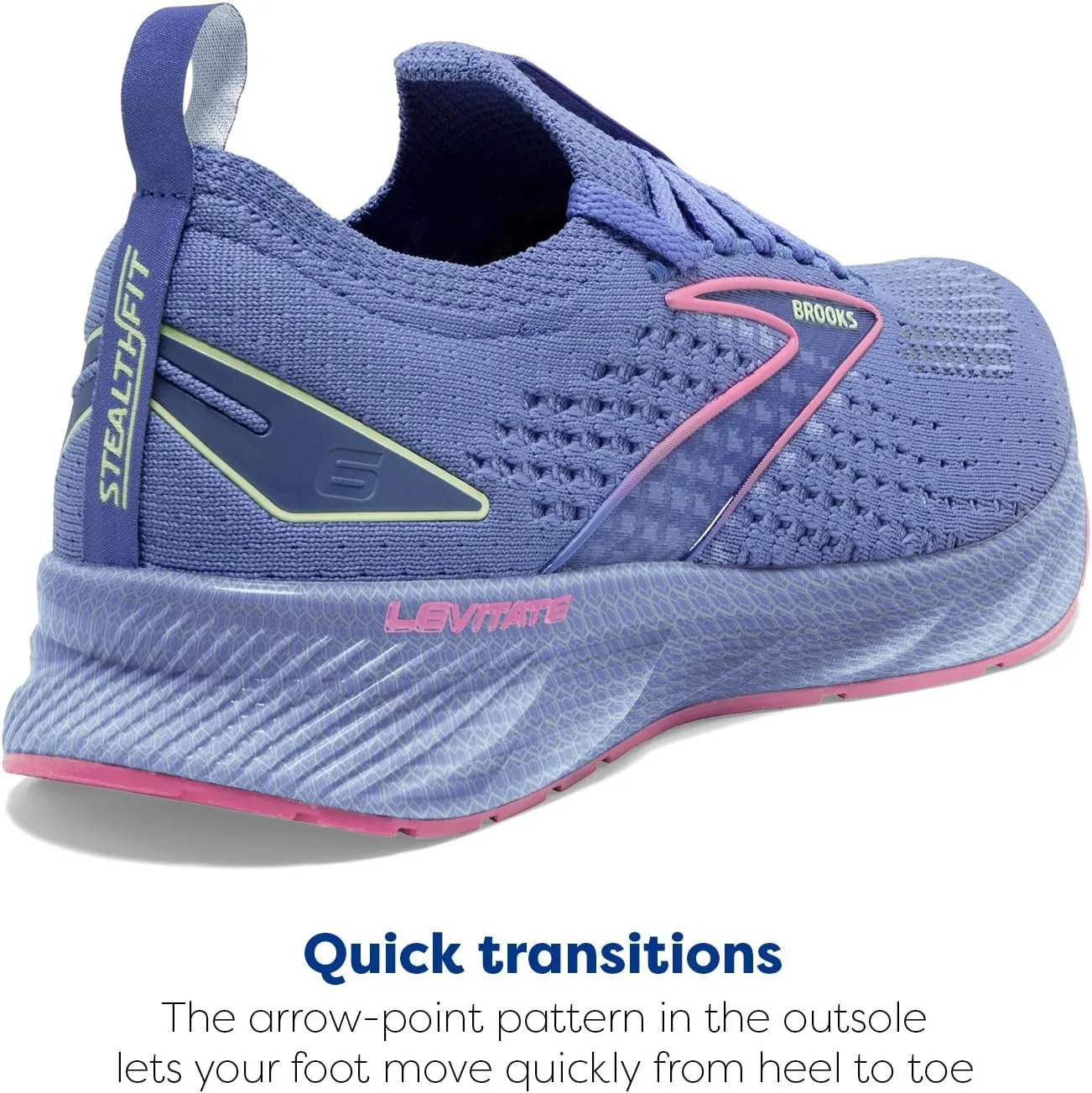 Brooks Women’s Levitate Stealthfit 6 Neutral Running Shoe