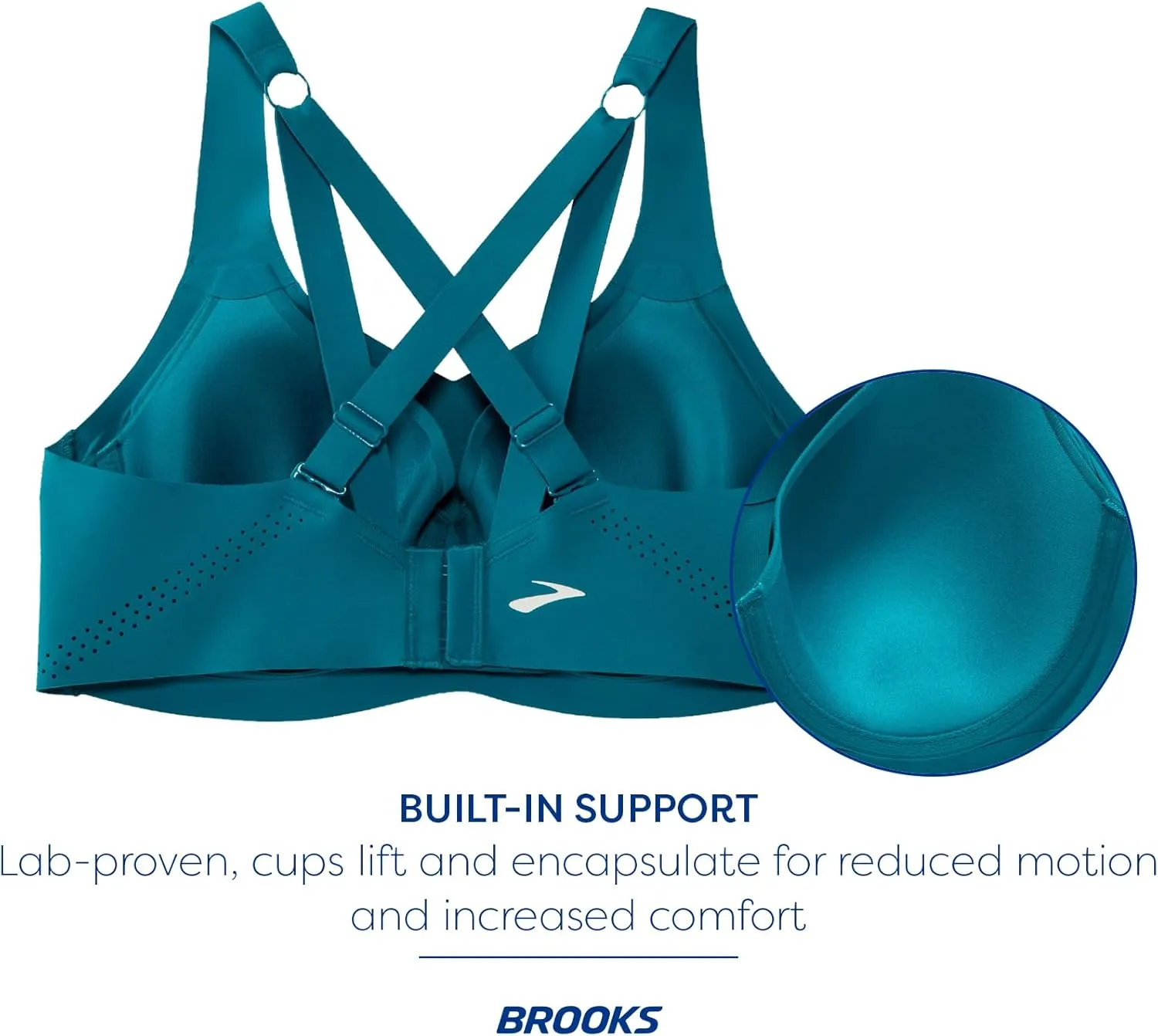 Brooks Women's Underwire Sports Bra for High Impact Running, Workouts & Sports with Maximum Support