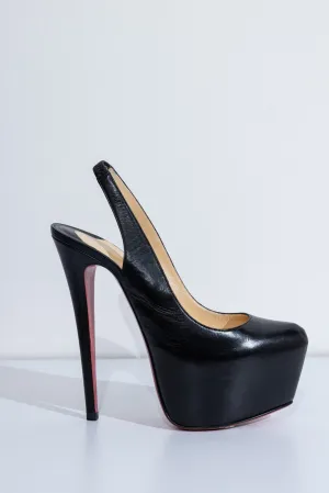CHRISTIAN LOUBOUTIN Black Leather Pumps