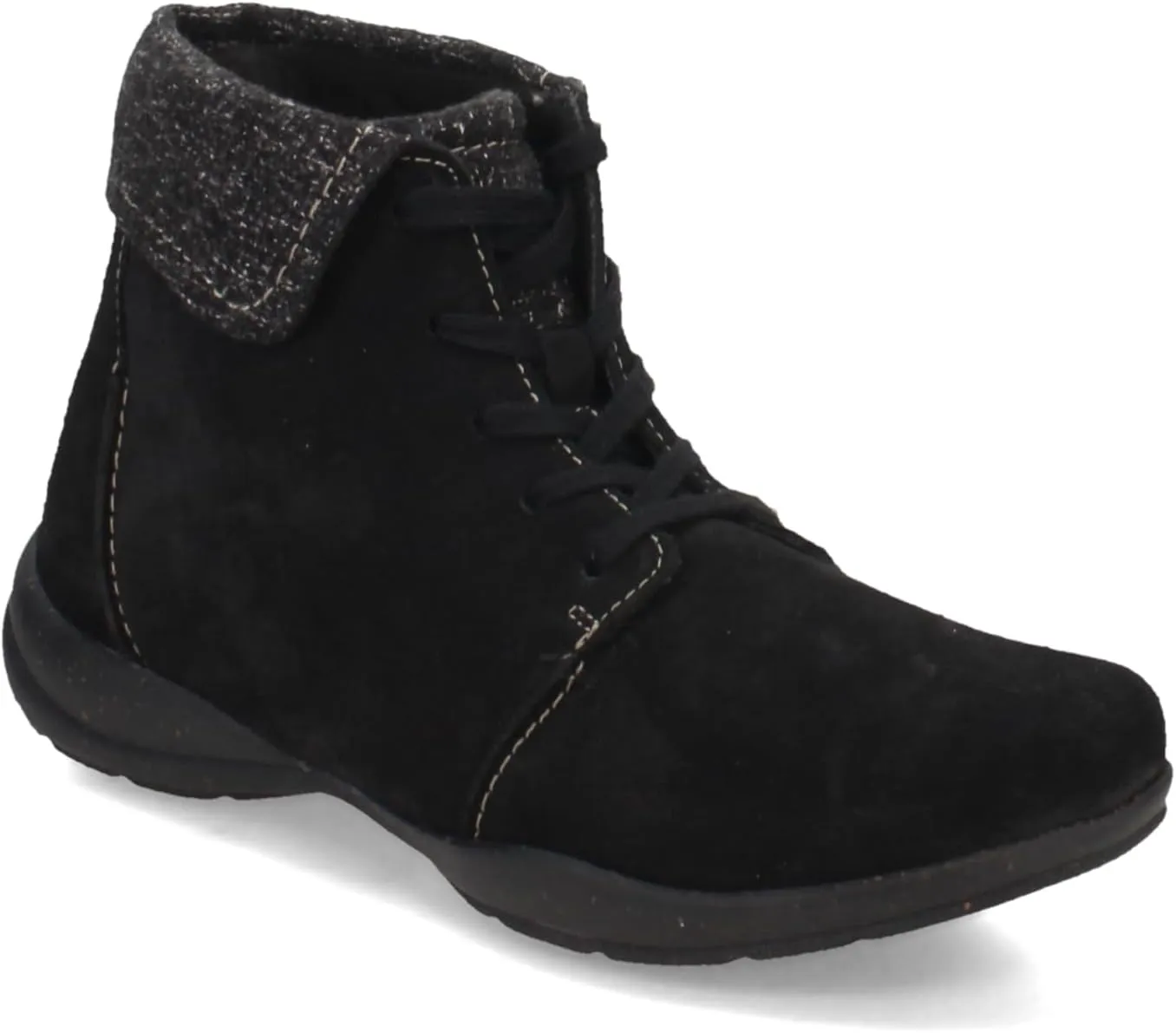Clarks Womens Roseville Lace Suede Booties