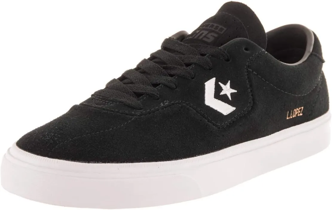 Converse Unisex Louie Lopez Pro Ox Black/Black/Wht Skate Shoe 8.5 Men US / 10 Women US
