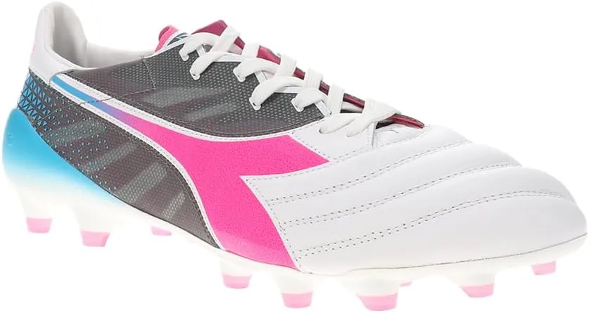 Diadora Mens Brasil Elite Veloce Gr Ita Lpx Soccer Cleats - Blue, Pink, White