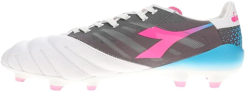 Diadora Mens Brasil Elite Veloce Gr Ita Lpx Soccer Cleats - Blue, Pink, White