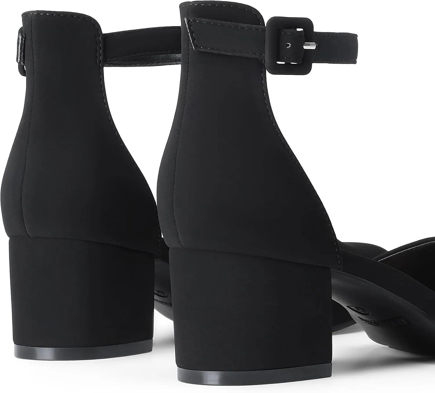 DREAM PAIRS Women's Closed Round Toe Low Block Heels Ankle Strap Chunky Heel Pumps Dress Wedding Office Party Shoes