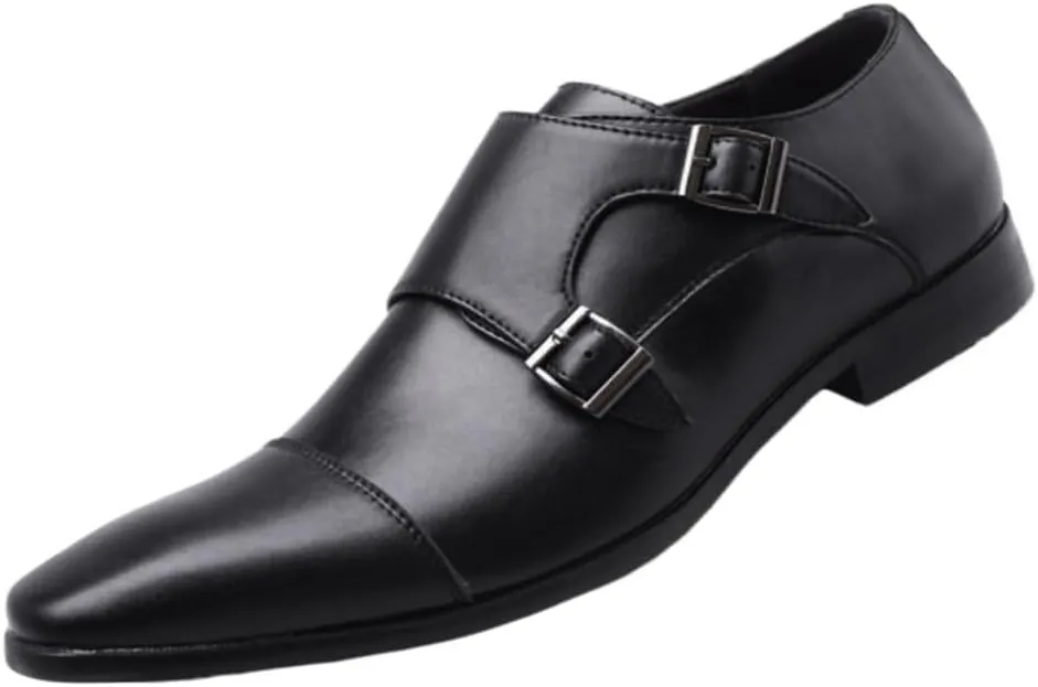 Dress Oxford Shoes for Men New Classic Monk Shoes for Men Luxury Wedding Shoes for Male Plus Size Men Business Office Leather Shoes for Men