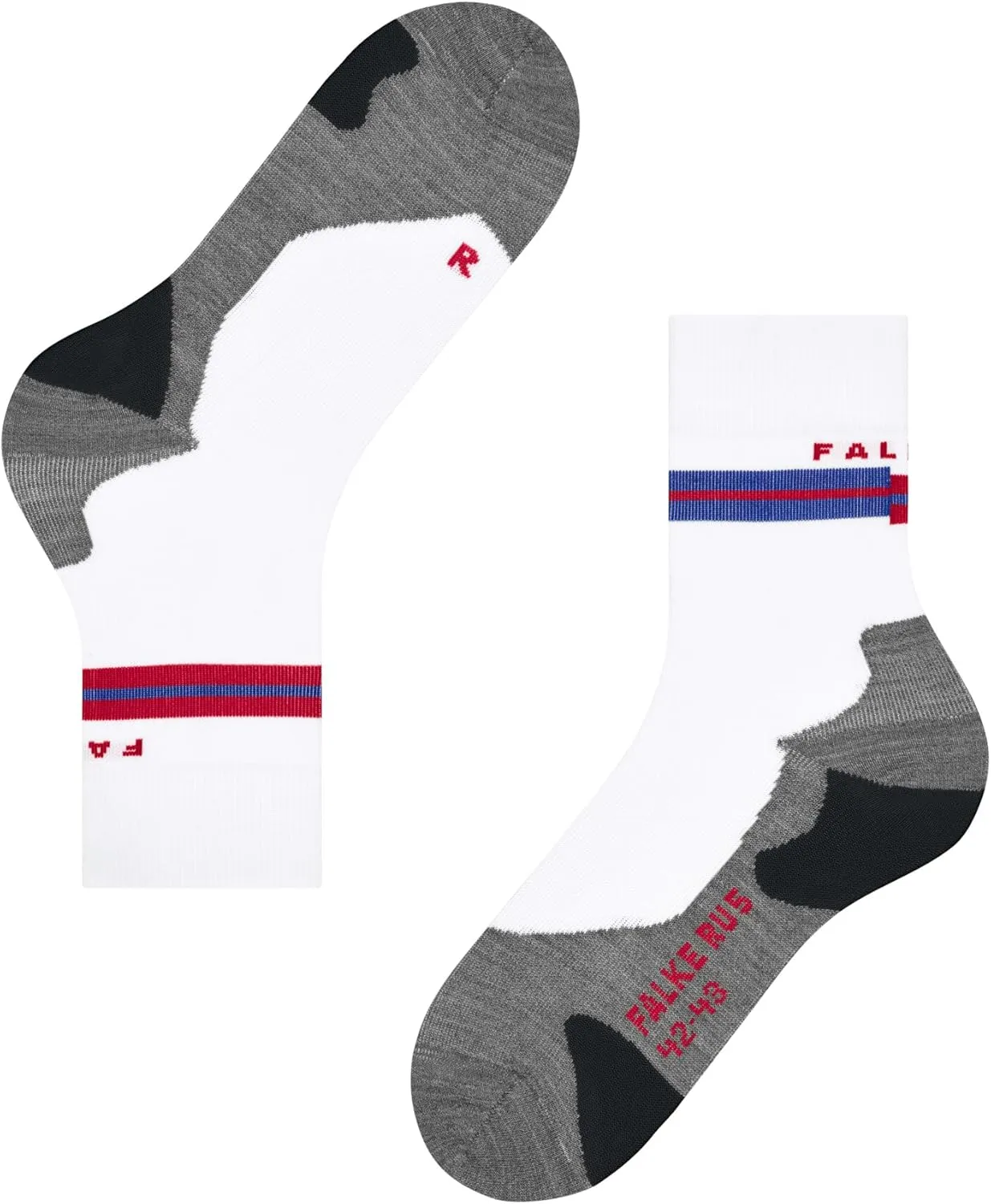 FALKE Men's RU5 Race Running Socks, Mid Calf, Ultralight Cushion, 1 Pair