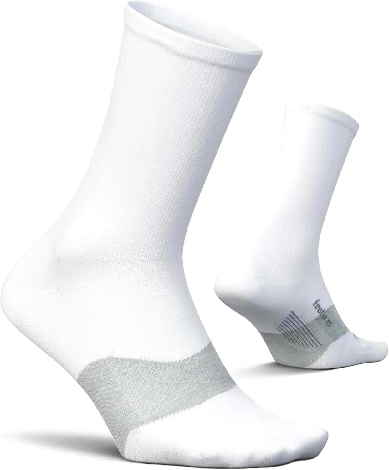 Feetures Elite Ultra Light Cushion Mini Crew Sock - Sport Sock with Targeted Compression - (1 Pair)