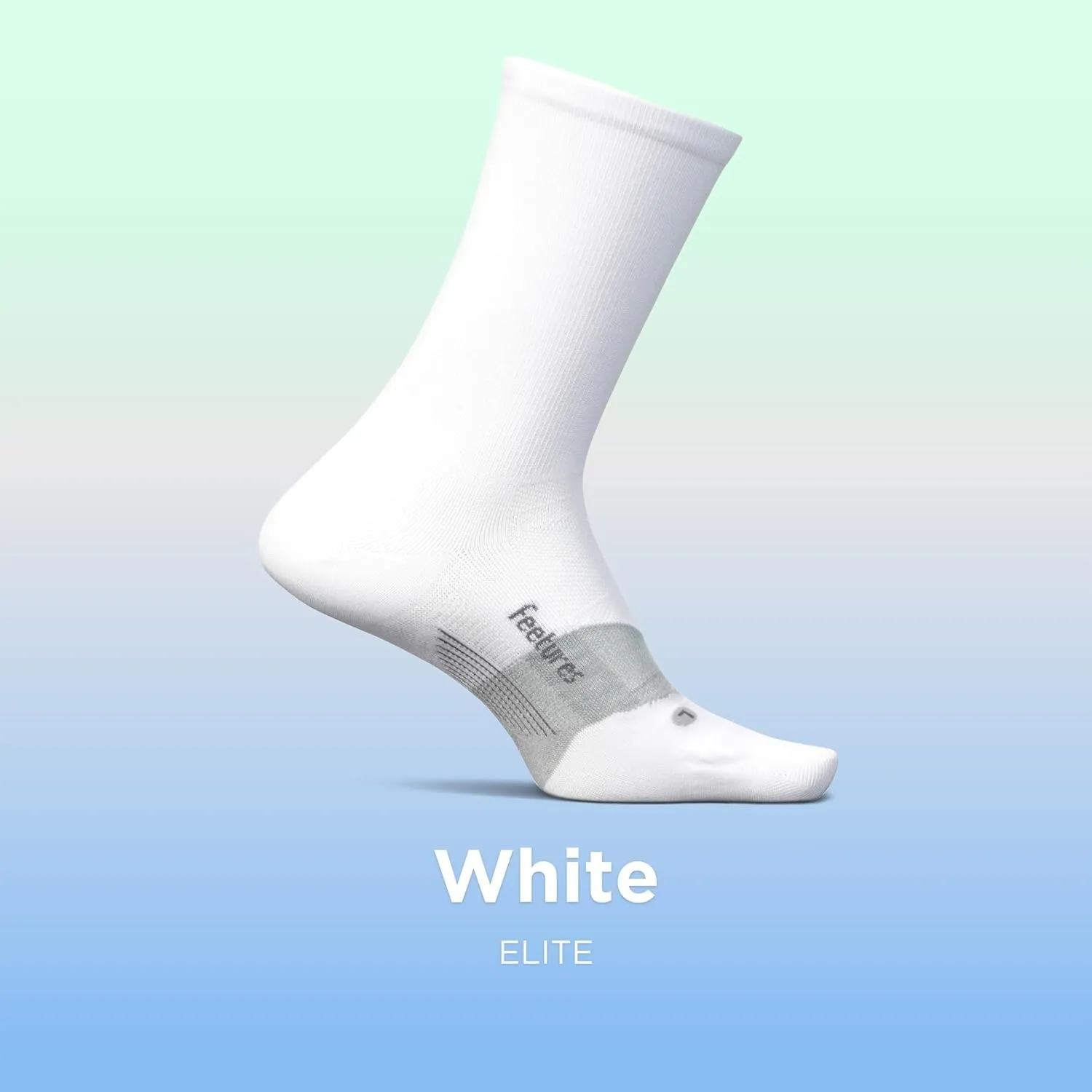 Feetures Elite Ultra Light Cushion Mini Crew Sock - Sport Sock with Targeted Compression - (1 Pair)