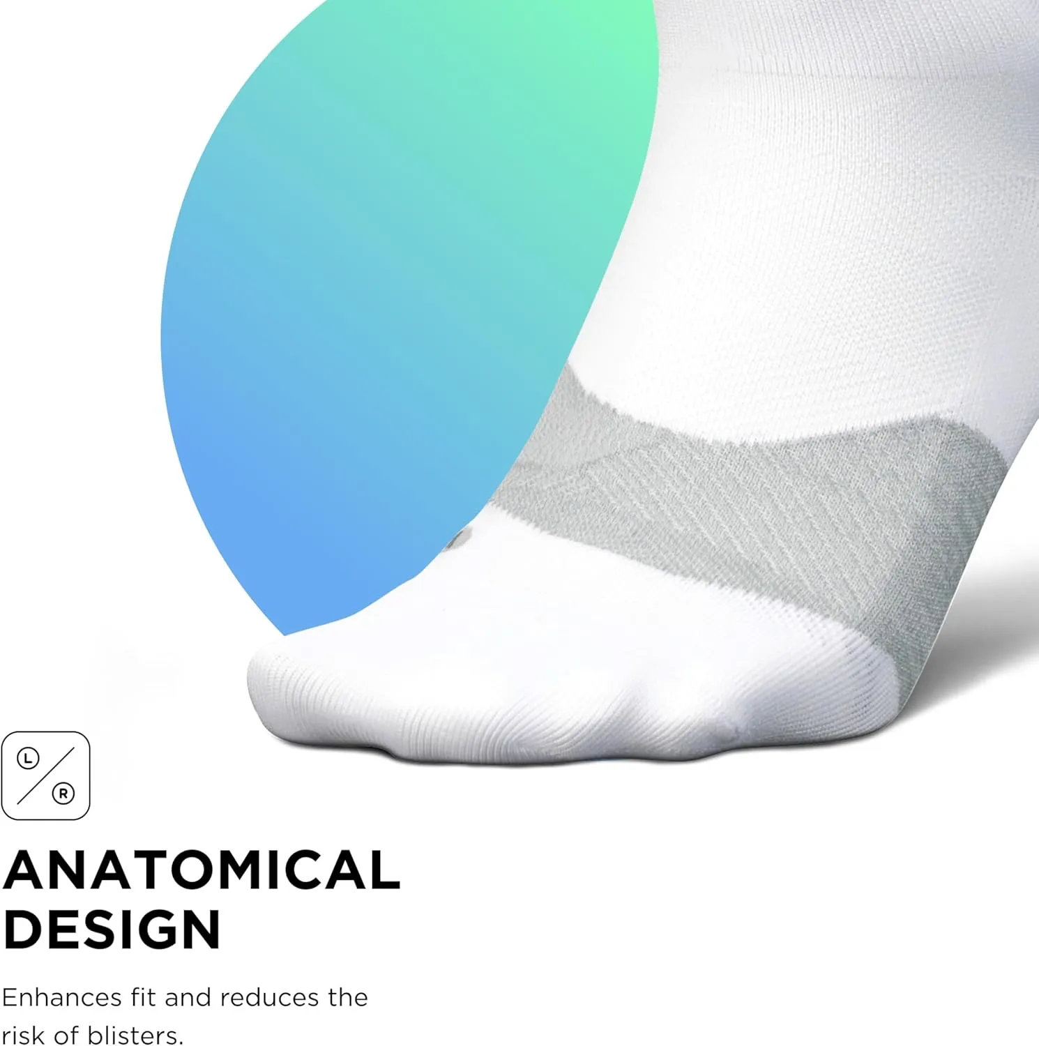 Feetures Elite Ultra Light Cushion Mini Crew Sock - Sport Sock with Targeted Compression - (1 Pair)