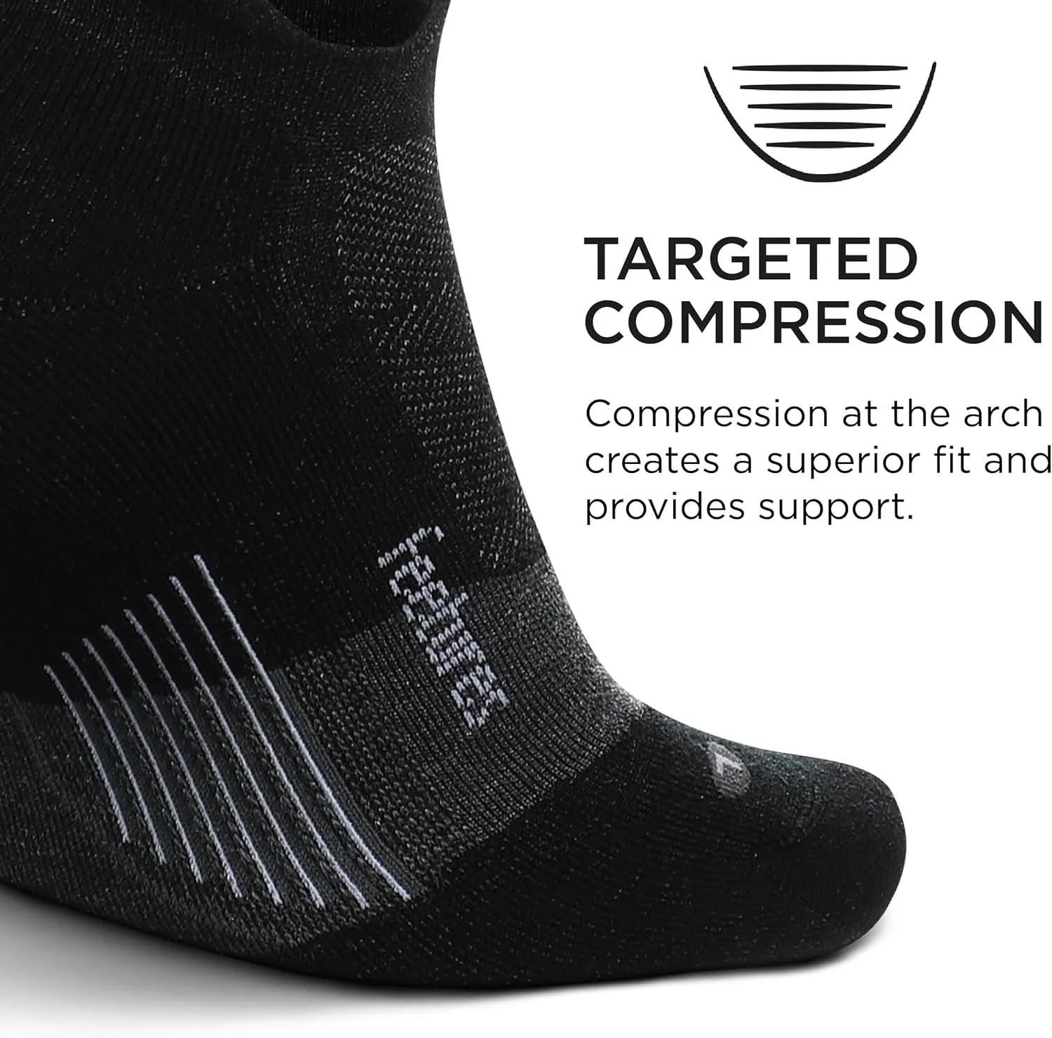 Feetures Merino 10 Max Cushion No Show Tab Ankle Socks - Wool Socks for Women & Men - (1 Pair)