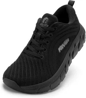 FitVille Wide Toe Box Shoes for Men Cushioned Well Running Walking Shoes for Men Wide for Swollen Feet Comfortable Lightweight