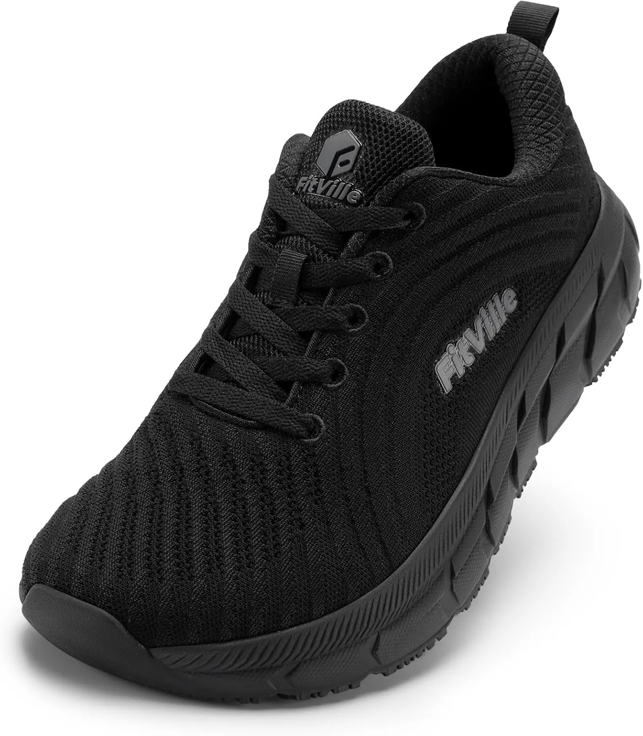 FitVille Wide Toe Box Shoes for Men Cushioned Well Running Walking Shoes for Men Wide for Swollen Feet Comfortable Lightweight