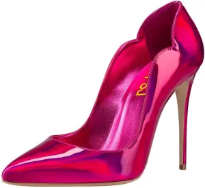 FSJ Women Classic Pointed Toe High Heels Sexy Stiletto Pumps Office Lady Casual Dress Party Prom Shoes Size 4-15 US
