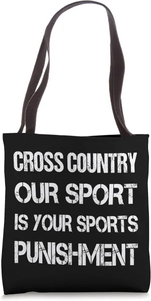Funny Cross Country Running Punishment Tote Bag