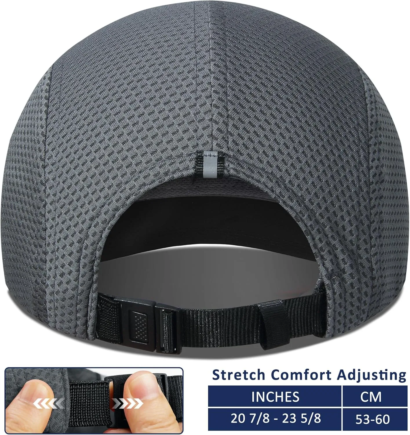 GADIEMKENSD Women's Race Day Running Cap Performance Mesh Hat - Excellent Ventilation, Lightweight, Reflective Safety