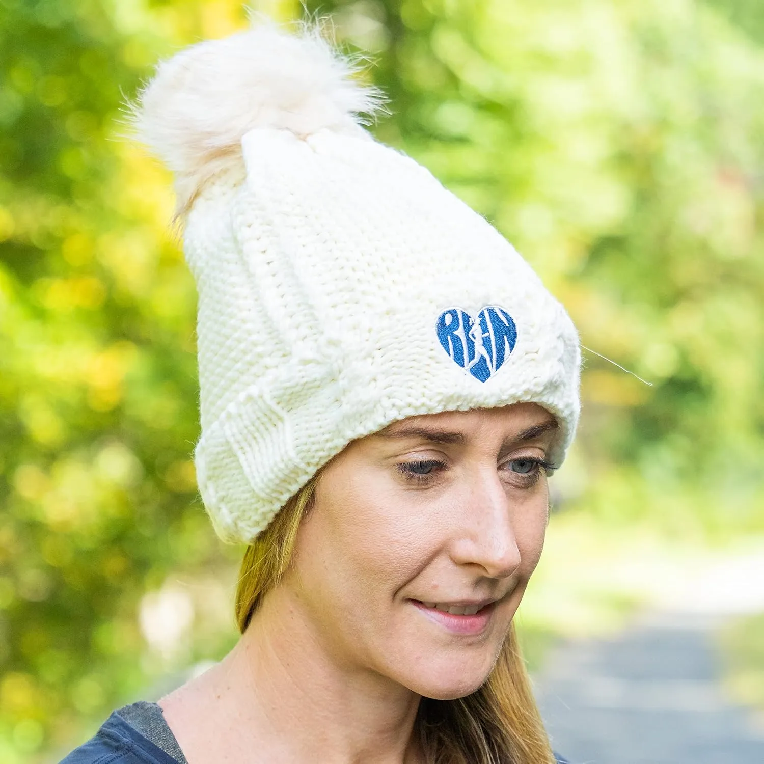 Gone For a Run Pom Pom Beanie Hat for Runners | Running Hats
