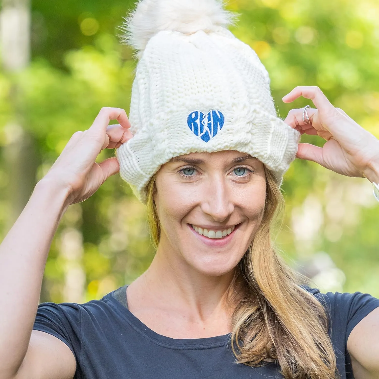 Gone For a Run Pom Pom Beanie Hat for Runners | Running Hats