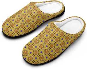 Halloween Clog Slippers Mens Non-Slip House Slippers Womens Memory Foam Cotton Slippers Slip-On Shoes Indoor Outdoor