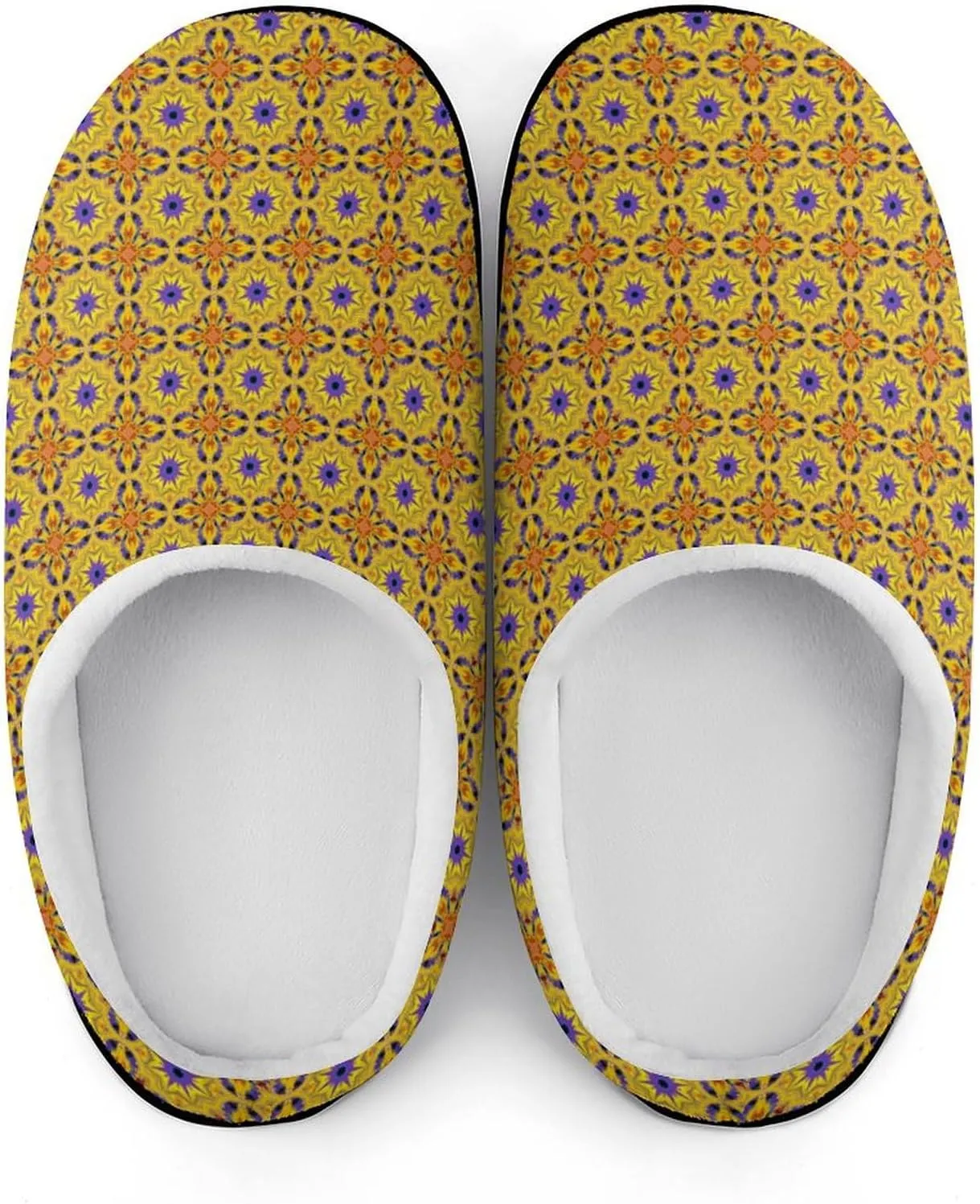 Halloween Clog Slippers Mens Non-Slip House Slippers Womens Memory Foam Cotton Slippers Slip-On Shoes Indoor Outdoor