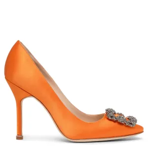 Hangisi 105 orange satin pumps