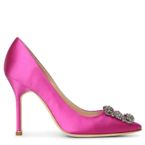 Hangisi 105 pink satin pumps