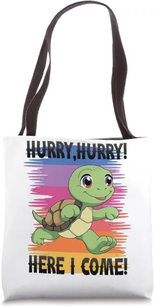 Hurry, hurry! Turtle Sport Jogging Tote Bag