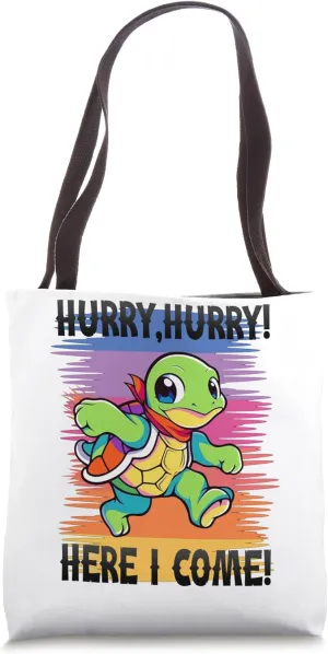 Hurry, hurry! Turtle Sport Jogging Tote Bag