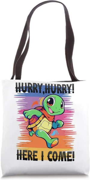 Hurry, hurry! Turtle Sport Jogging Tote Bag
