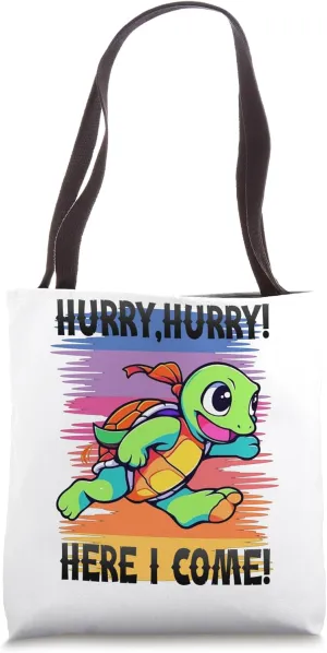 Hurry, hurry! Turtle Sport Jogging Tote Bag