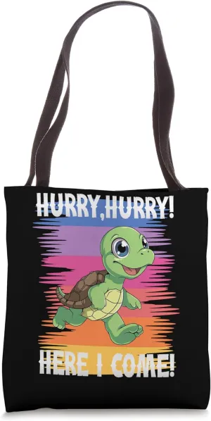 Hurry, hurry! Turtle Sport Jogging Tote Bag