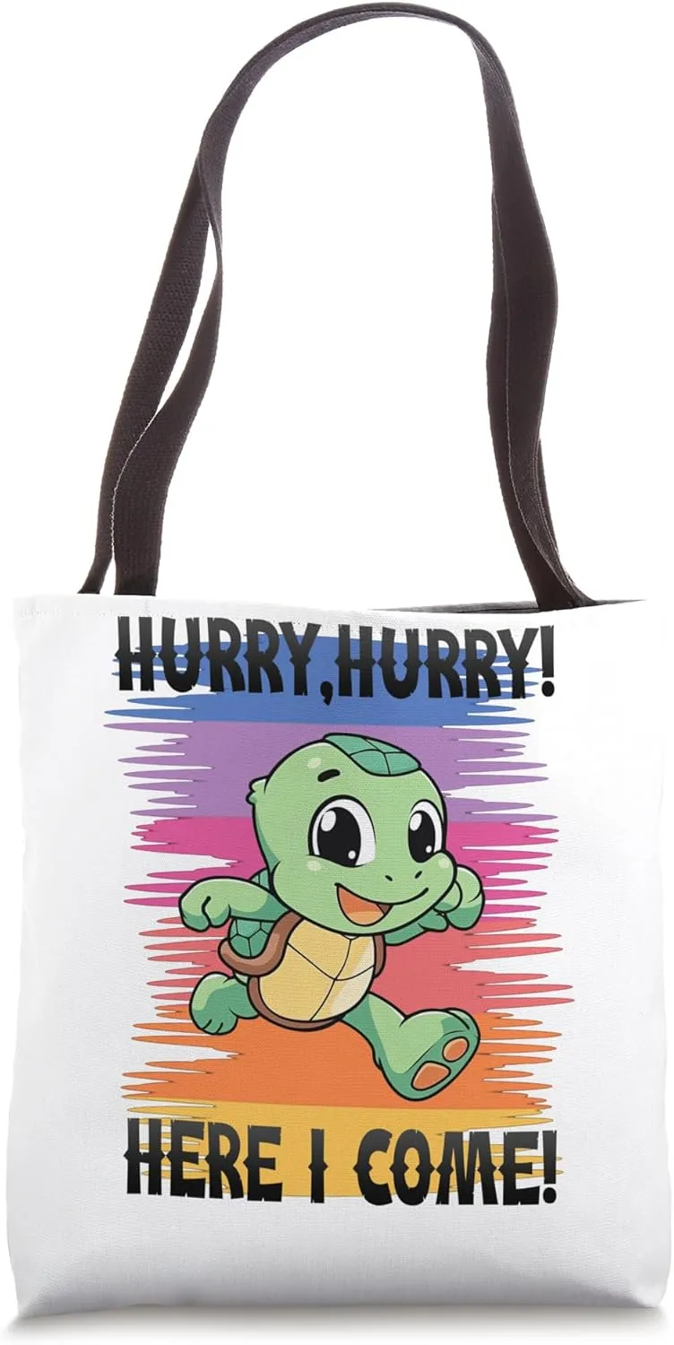 Hurry, hurry! Turtle Sport Jogging Tote Bag