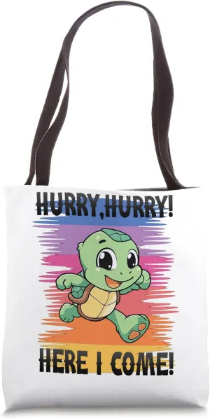 Hurry, hurry! Turtle Sport Jogging Tote Bag