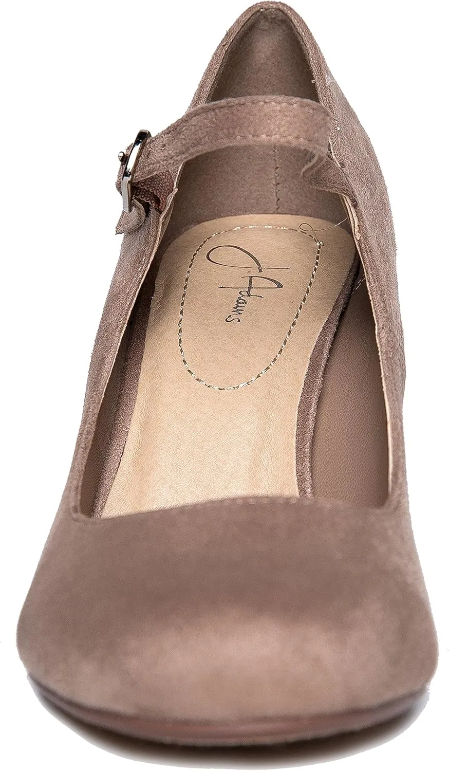 J. Adams Skippy Heels for Women - Round Toe Chunky High Heel Mary Jane Pumps