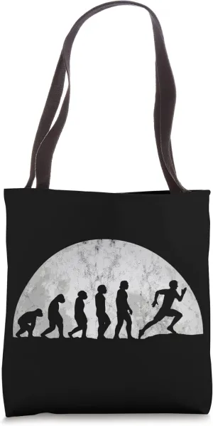 Jogging Evolution - Evolution Of Man Sports runners Tote Bag