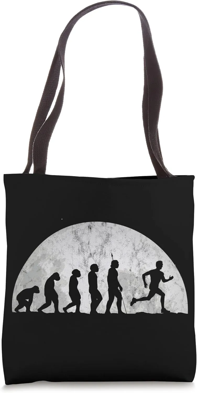 Jogging Evolution - Evolution Of Man Sports runners Tote Bag