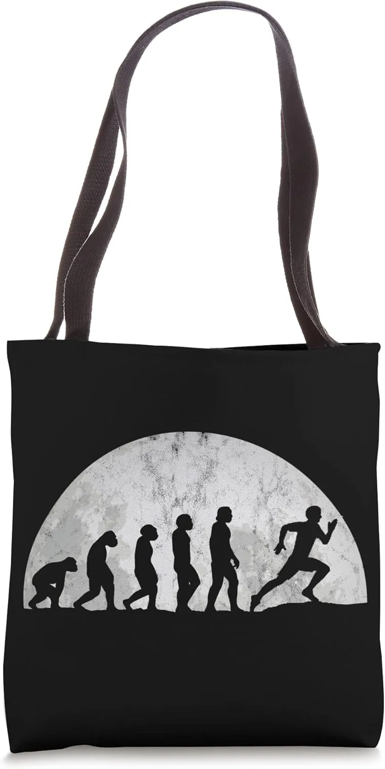 Jogging Evolution - Evolution Of Man Sports runners Tote Bag